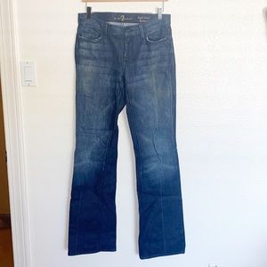 7 For All Mankind High Waist Bootcut Cotton And Elastane Womens Jeans